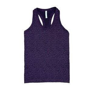 Athleta Tank Top Women’s Size Medium Dark Purple Camo Momentum Seamless‎ Top